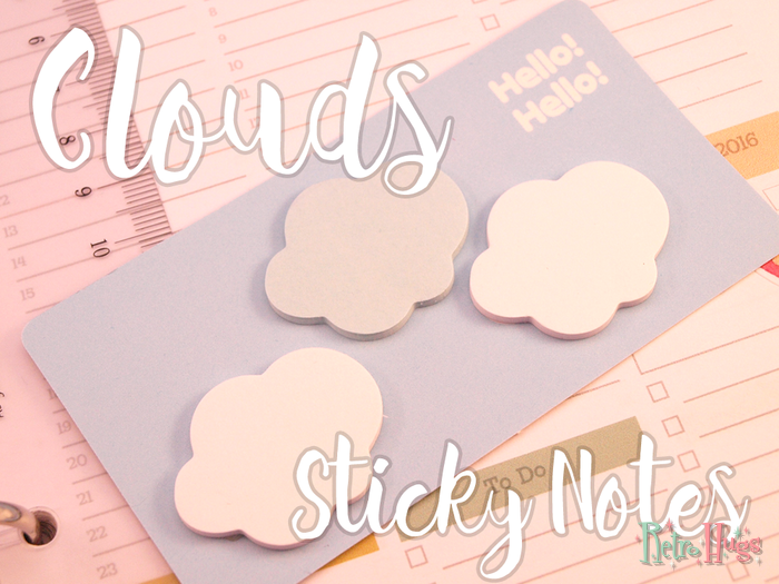 Cloud Sticky Notes #1, Cute Clouds