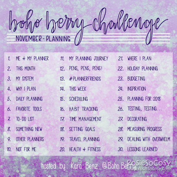 Boho Berry Challenge (November)!