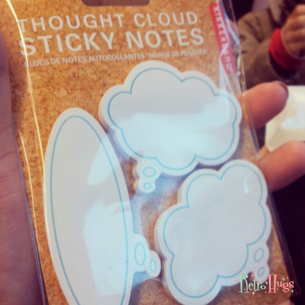 Kikkerland Thought Cloud Sticky Notes