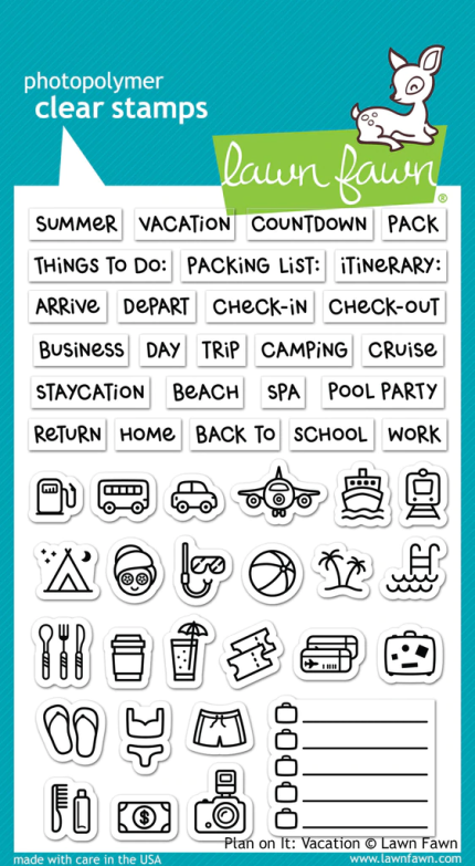 Lawn Fawn: Plan on It: Vacation LF1422