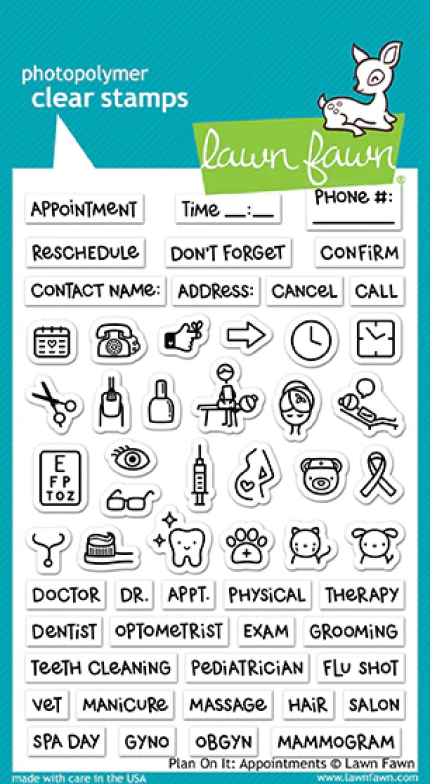 Lawn Fawn: Plan on It: Appointments LF1697
