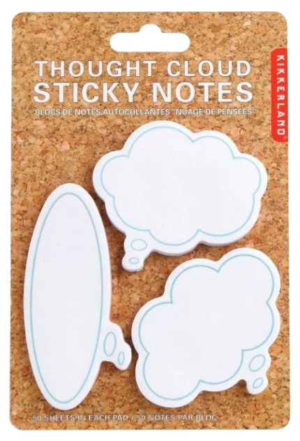 Kikkerland: Thought Cloud Sticky Notes